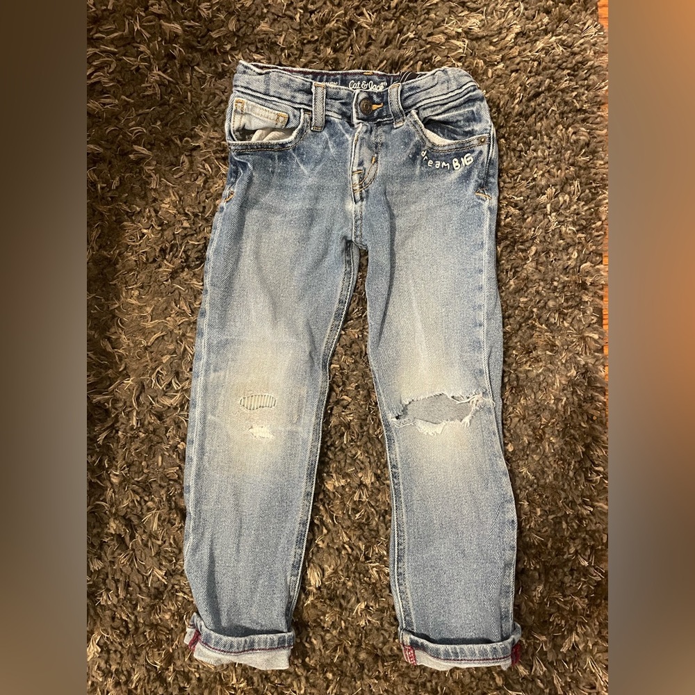 Cat & Jack Boys Distressed Jeans